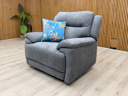 'Touch' Sfa-Pey-R09 Dove Grey Fabric Power Recliner Chair