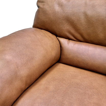 ‘Santino’ Truffle Apollo Ranch 60500 Leather Cuddler Chair