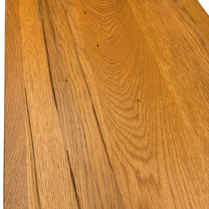 Bodahl ‘Terra’ 01 Oiled Solid Oak Compact 140cm Dining Bench with Metal X-Shaped Legs
