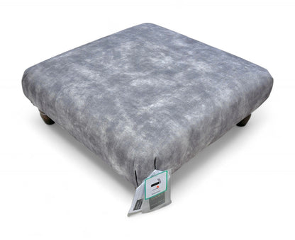 'Uniqa' Mink Velvet Footstool