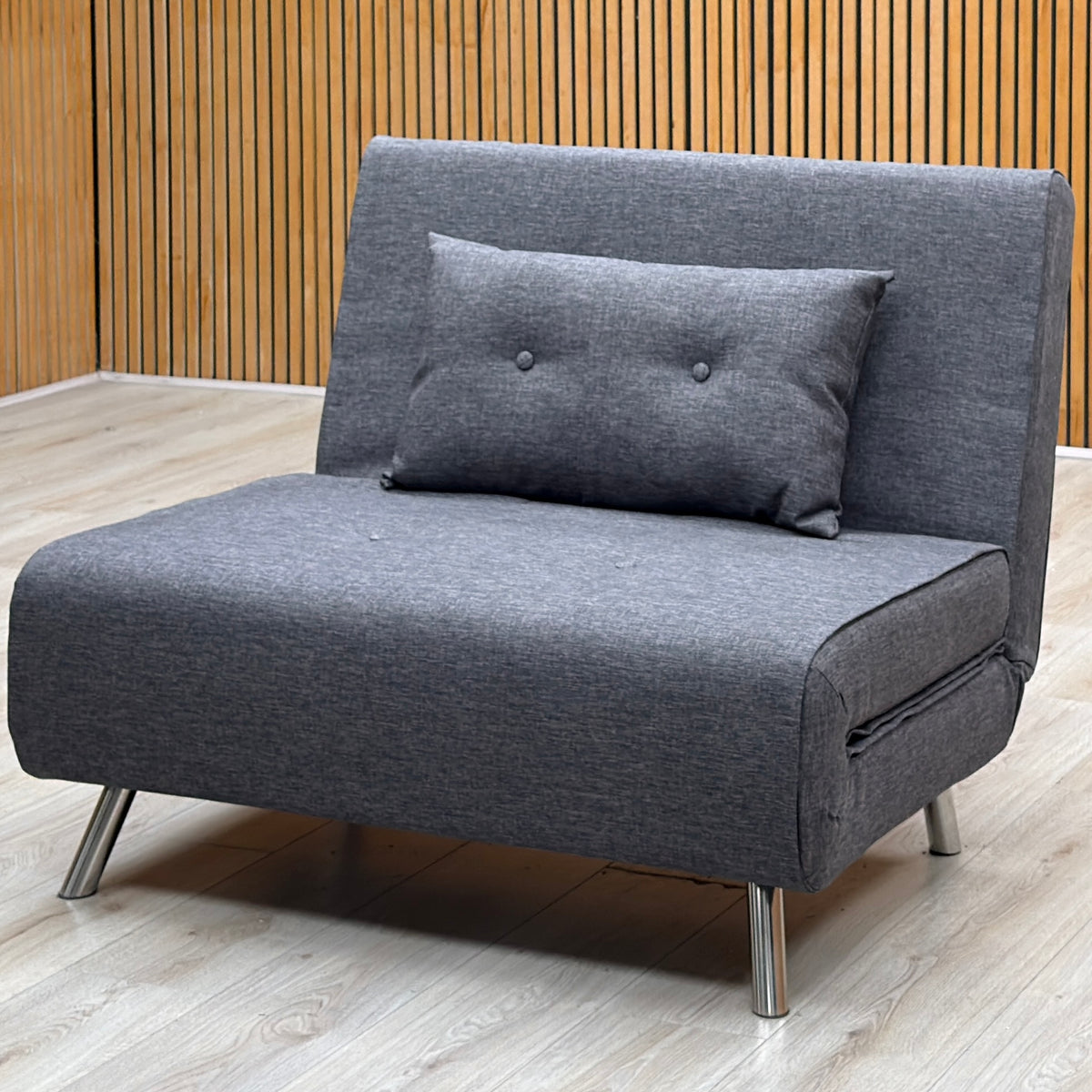 ‘Rafael’ Charcoal Grey Fabric Sofa Bed
