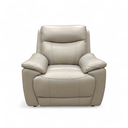 ‘Sloane' Cat-40:08 Oyster Leather Chair
