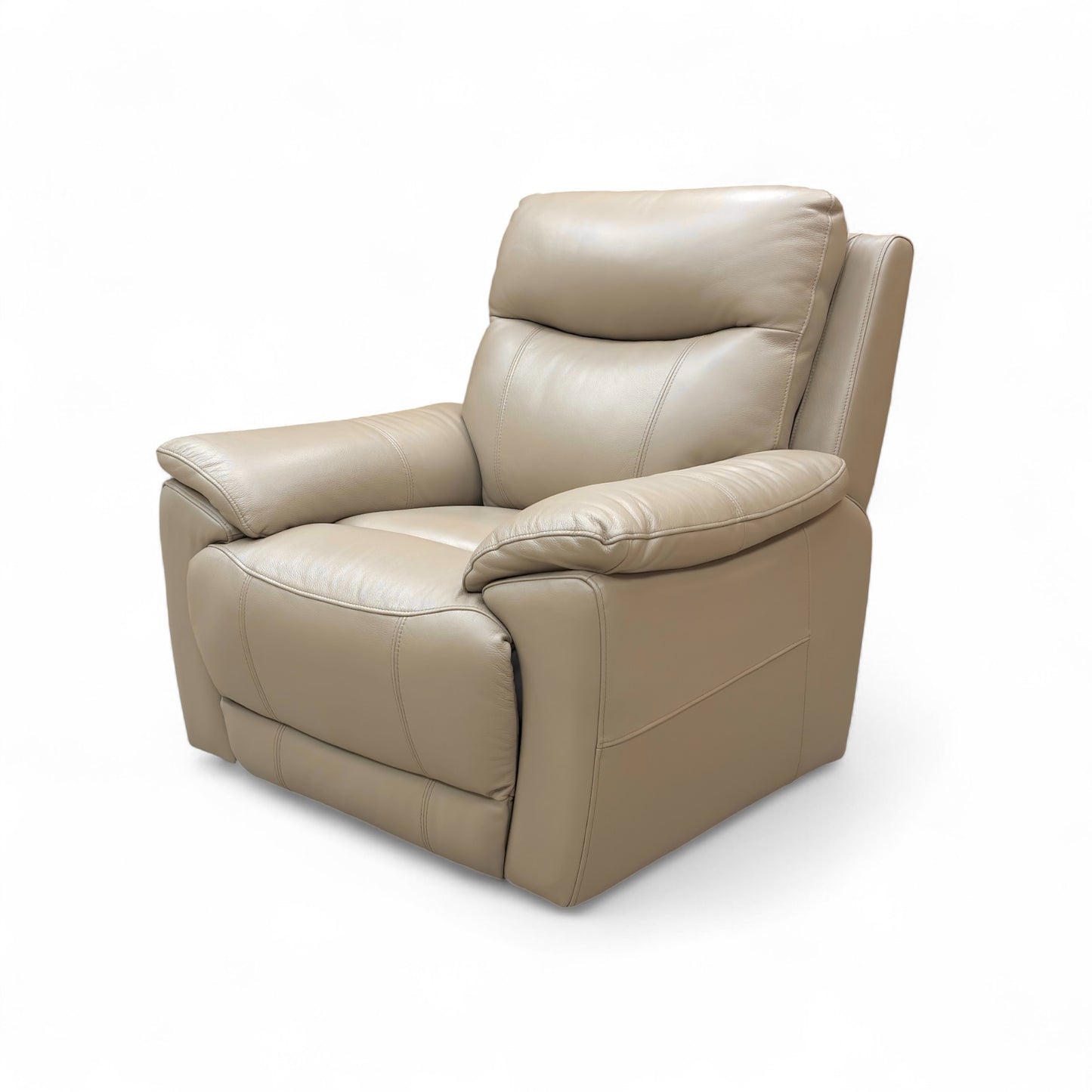 ‘Sloane' Cat-40:08 Oyster Leather Chair