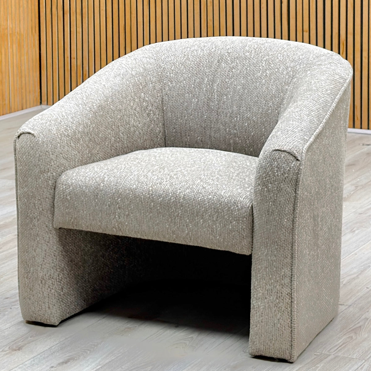 ‘Garcia’ Oatmeal Fabric Accent Chair