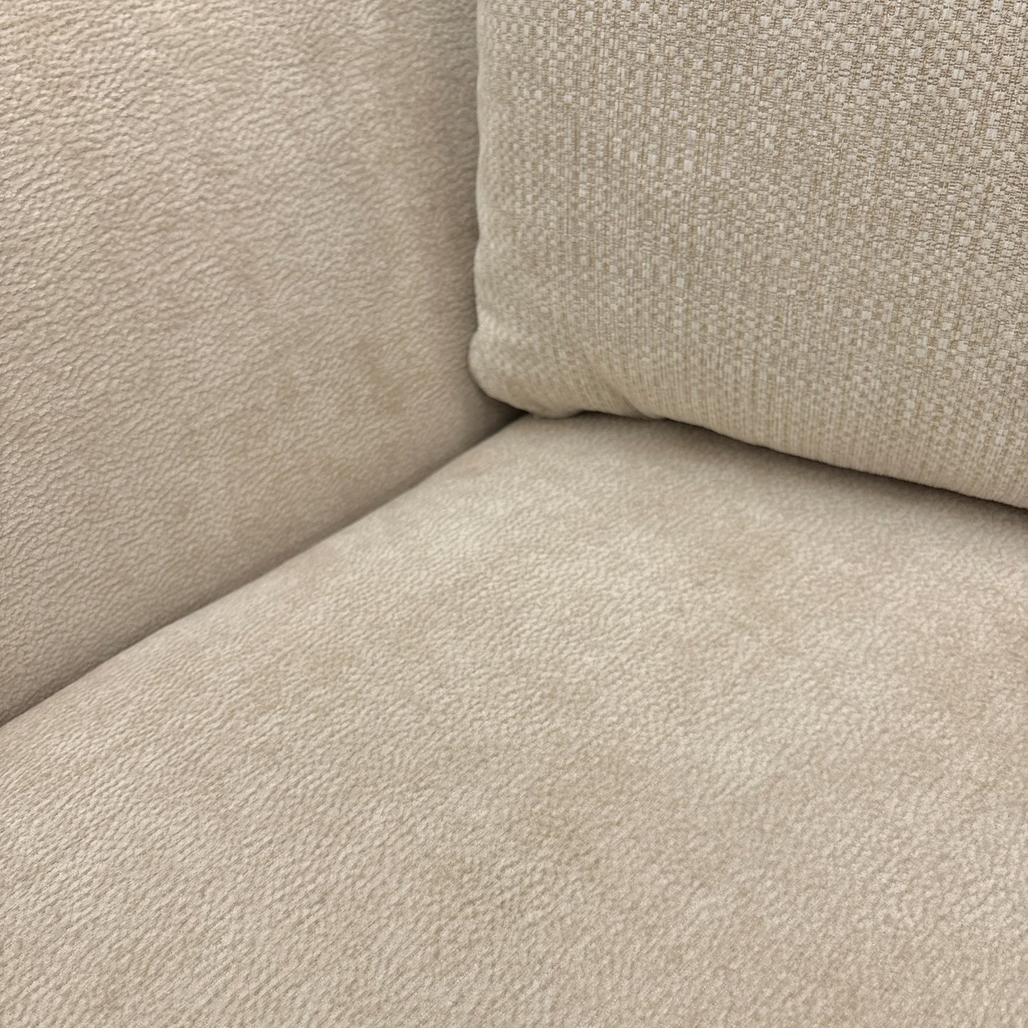 ‘Sarah’ Cream Fabric Formal Back 3 Seater Sofa