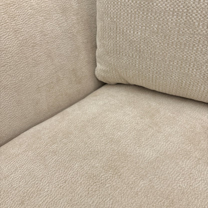 ‘Sarah’ Cream Fabric Formal Back 3 Seater Sofa