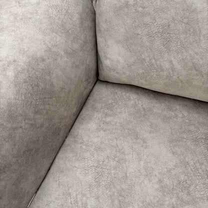 ‘Serenis’ Silver Rest Velvet Cuddler Chair