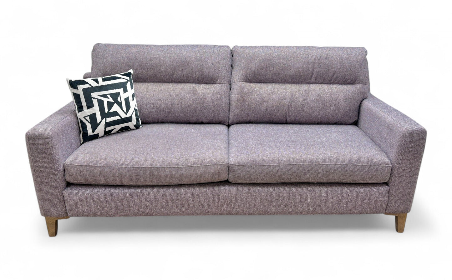 ‘Uniqa’ Sousel Mulberry Purple Fabric 3 Seater Sofa