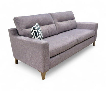 ‘Uniqa’ Sousel Mulberry Purple Fabric 3 Seater Sofa