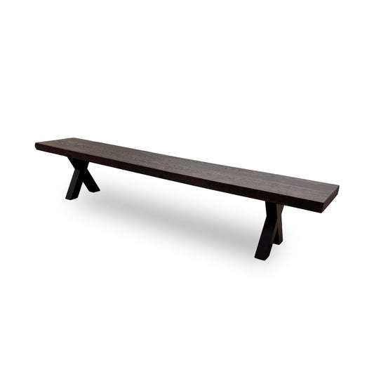 Bodahl ‘Terra’ 02 Smoked Compact Solid Oak 240cm Dining Bench