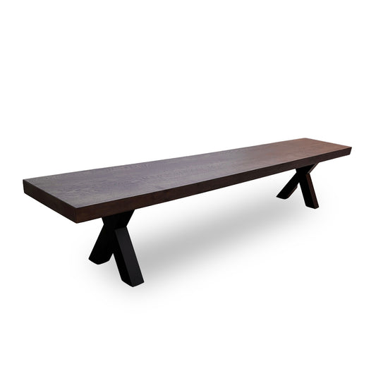 Bodahl ‘Terra’ 02 Smoked Compact Solid Oak 240cm Dining Bench
