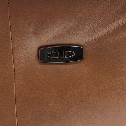 'Utah' Roast Lx-6414 Leather Power Recliner 3 Seater Sofa
