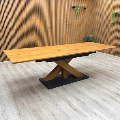 ‘Aydin’ Solid Oak Large Extending Dining Table
