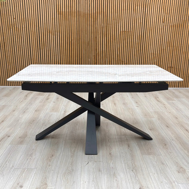 ‘Germain’ Marble Top 150cm Fixed Dining Table
