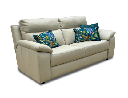 Nicoletti ‘Pepino’ Torello 371 Ice 3 Seater Leather Sofa