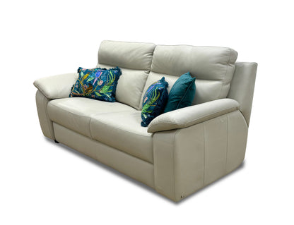 Nicoletti ‘Pepino’ Torello 371 Ice 3 Seater Leather Sofa