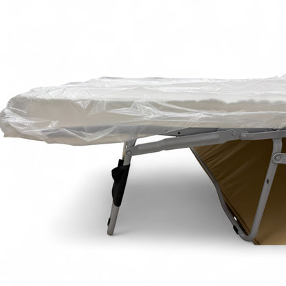 'Hampton' Chunki Pumice Woven Fabric 3 Seater Sofa Bed with Zip Arms