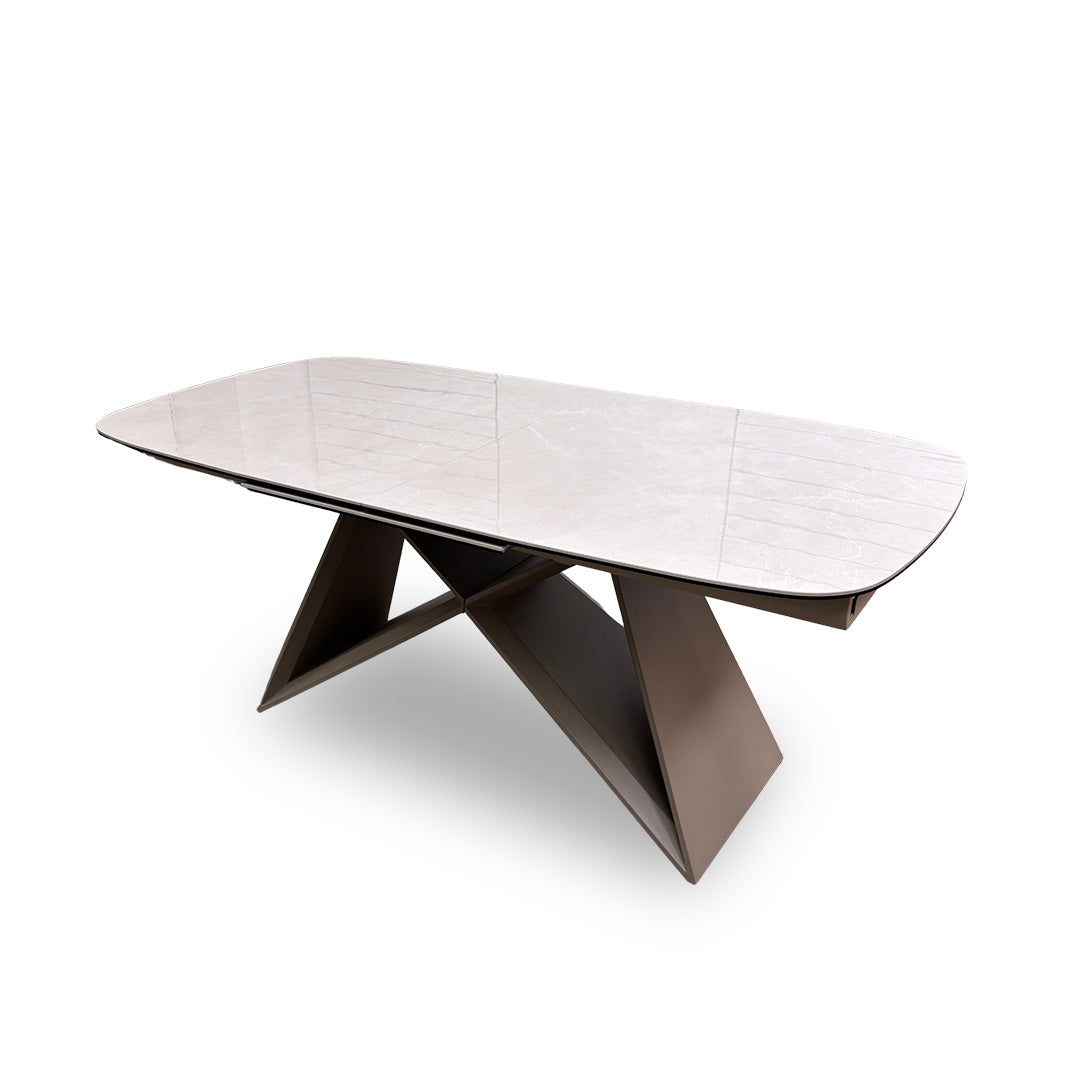 ‘Mirage’ Ceramic Top Pop-Up 180cm Large Extending Dining Table