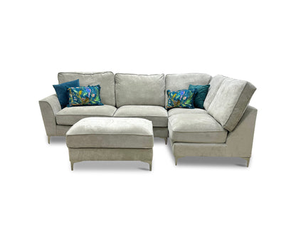 'Legend' Kingston Silver Fabric Right Hand Facing Corner Sofa