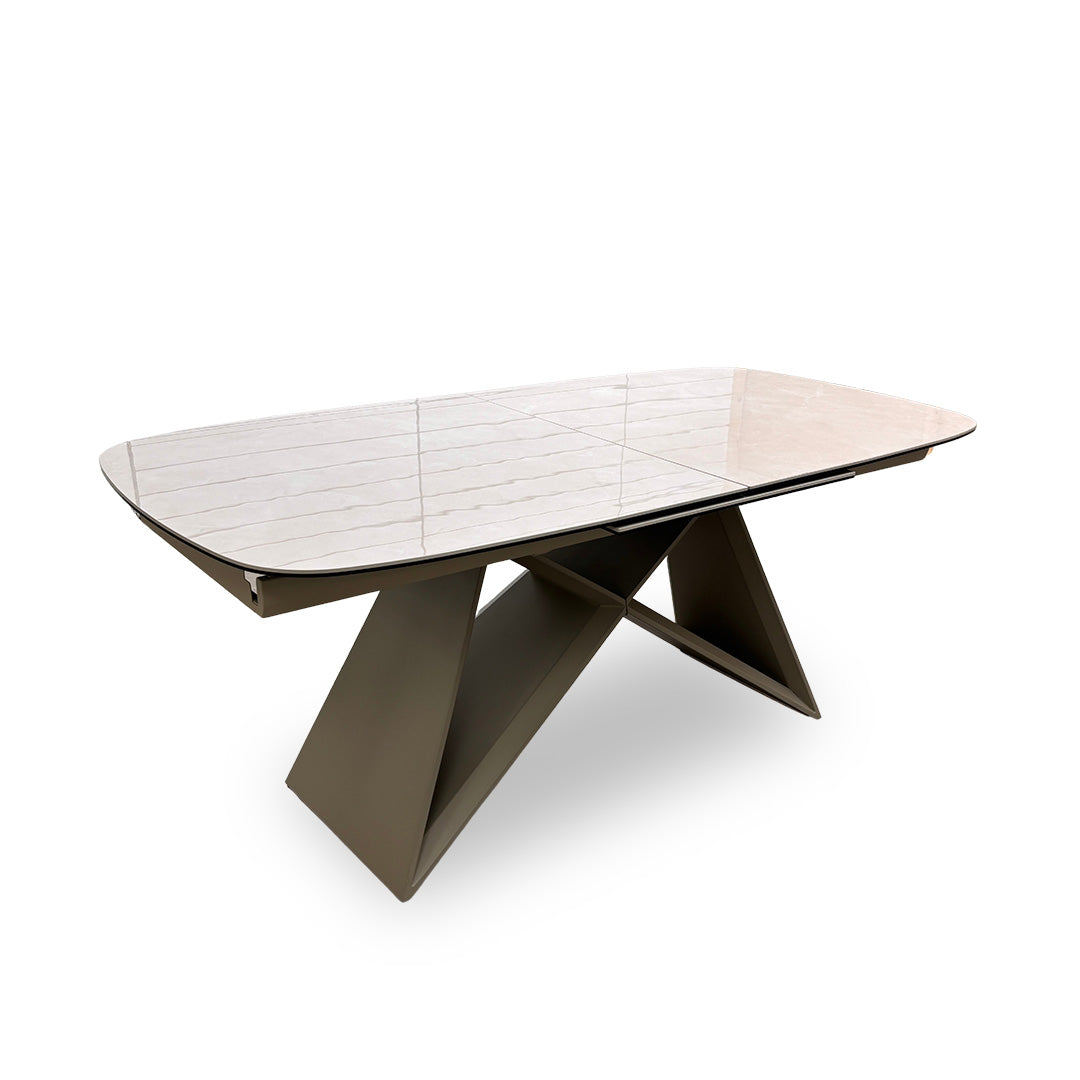 ‘Mirage’ Ceramic Top Pop-Up 180cm Large Extending Dining Table