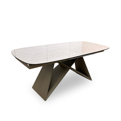 ‘Mirage’ Ceramic Top Pop-Up 180cm Large Extending Dining Table