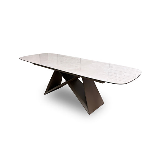 ‘Mirage’ Ceramic Top Pop-Up 180cm Large Extending Dining Table
