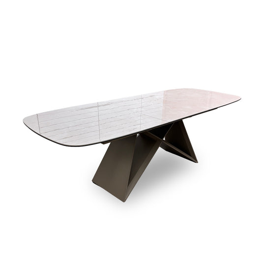‘Mirage’ Ceramic Top Pop-Up 180cm Large Extending Dining Table