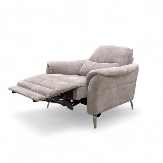 ‘Daytona’ Manhattan Nutmeg Linen Power Recliner Armchair