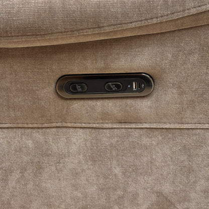 ‘Daytona’ Manhattan Nutmeg Linen Power Recliner Armchair