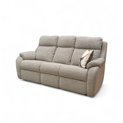 G Plan ‘Kingsbury’ B110 Lowry Sand Fabric 3 Seater Sofa