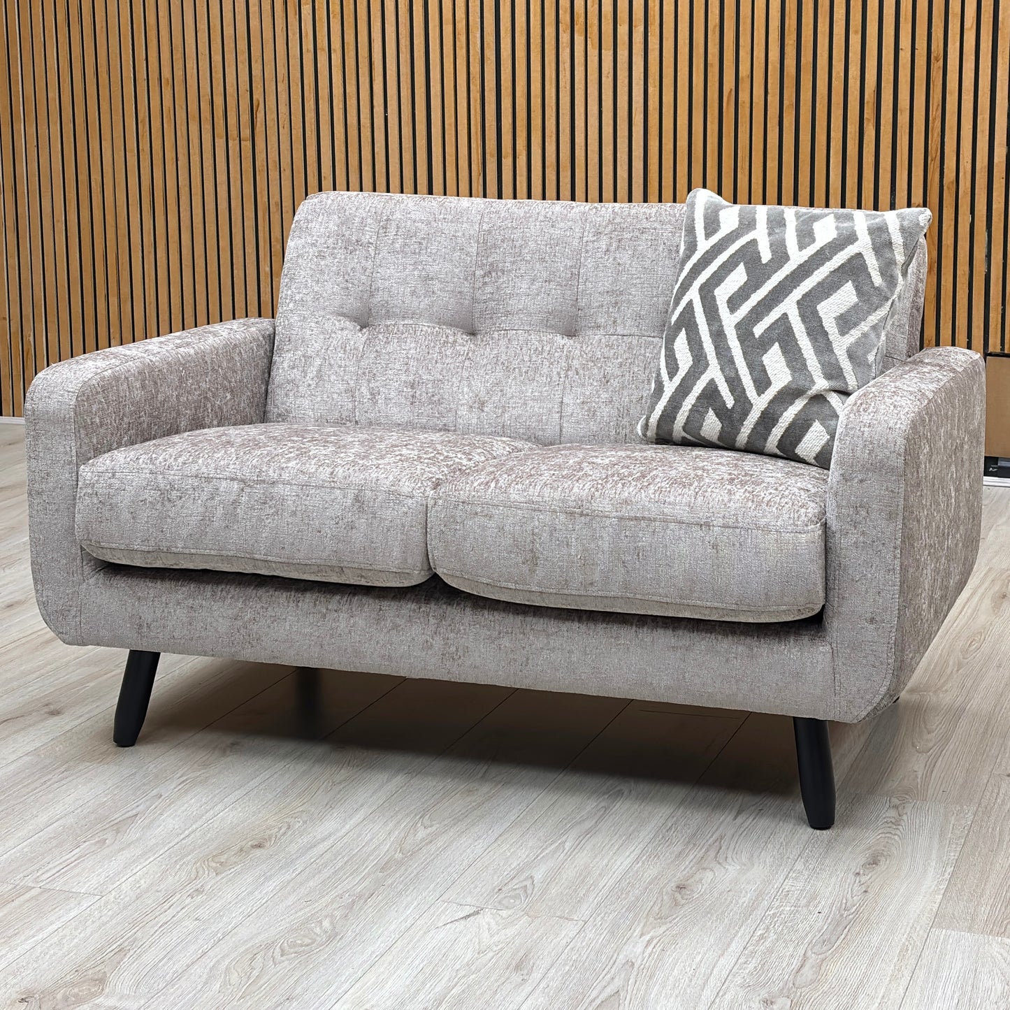 ‘Oslo’ Natural Fabric 2 Seater Sofa