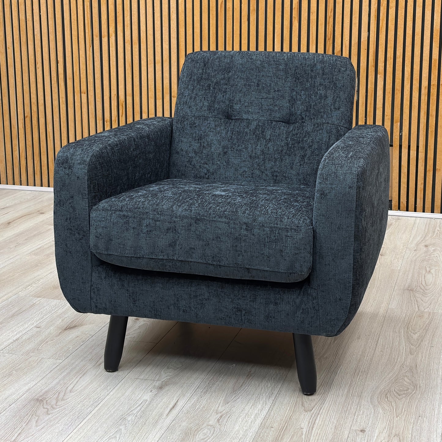 ‘Oslo' Slate Grey Fabric Armchair