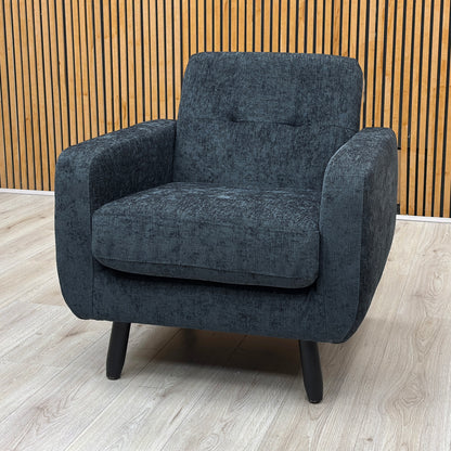 ‘Oslo' Slate Grey Fabric Armchair