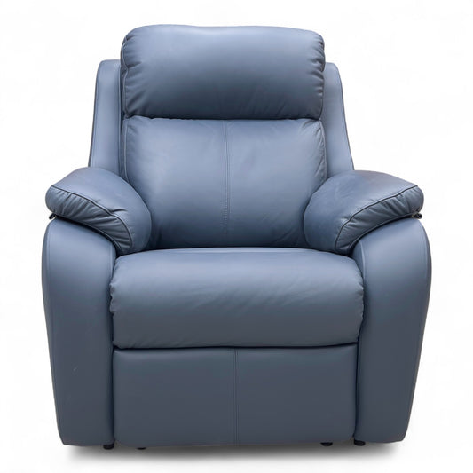 G Plan 'Kingsbury' L851 Cambridge Navy Blue Leather Power Recliner Chair with Power Headrest and Power Lumbar