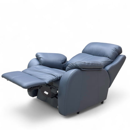 G Plan 'Kingsbury' L851 Cambridge Navy Blue Leather Power Recliner Chair with Power Headrest and Power Lumbar