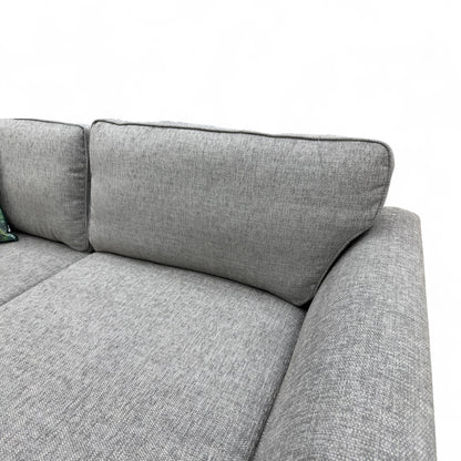 'Lorella' Grey Selway Formal Back 4 Seater Lounger Sofa