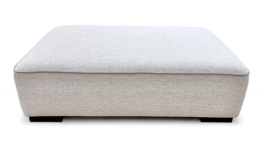 ‘Acston’ Natural Fabric Large Footstool