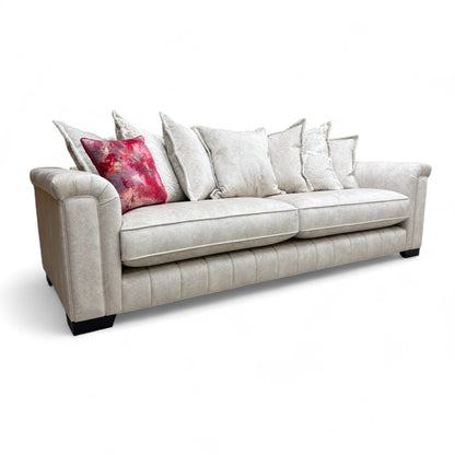 'Dolcie' Cream Combination Dolce Combination Pillow Back Grande Sofa