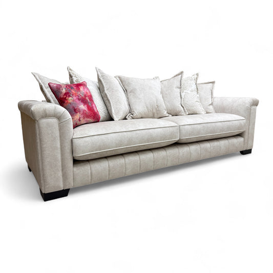 'Dolcie' Cream Combination Dolce Combination Pillow Back Grande Sofa
