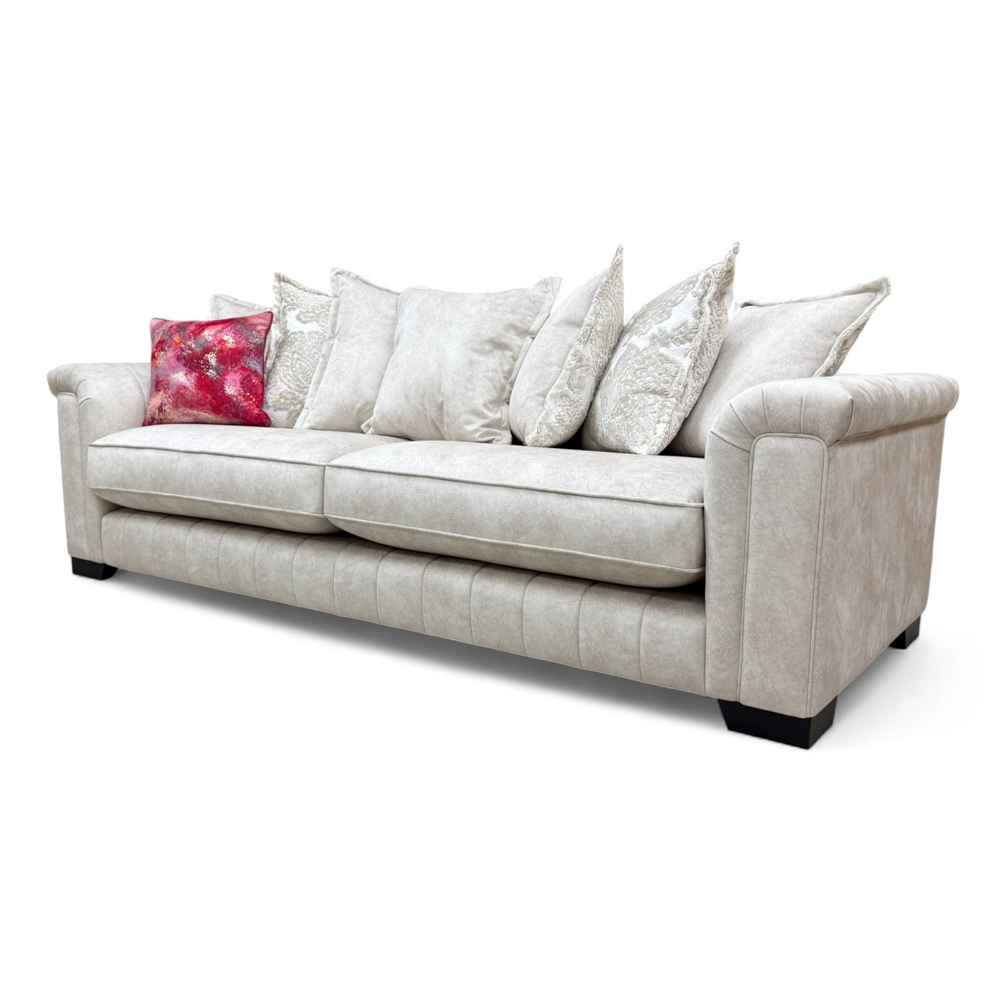 'Dolcie' Cream Combination Dolce Combination Pillow Back Grande Sofa