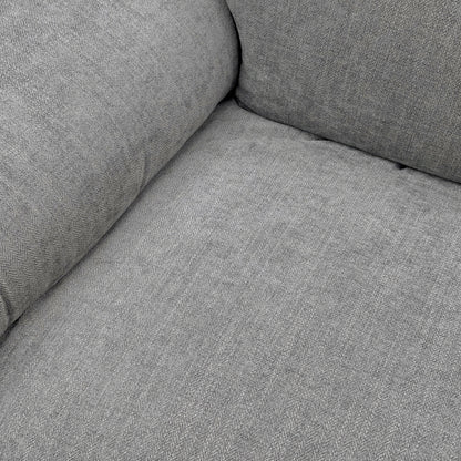 ‘Touch’ Fab-Meo-R27 Pewter Grey Fabric Power Recliner Armchair