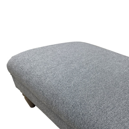 'Livie' Charcoal Livie Fabric Bench Footstool