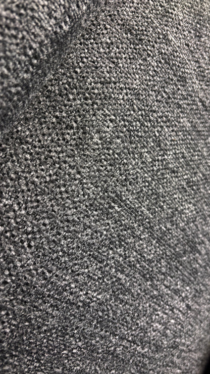 'Costa' Manual Recliner Charcoal Grey Weave Fabric 2 Seater Sofa