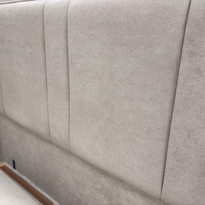 ‘Pegasus’ Milan Stone Floor Standing Headboard + Double Ottoman End Lift Base - Double