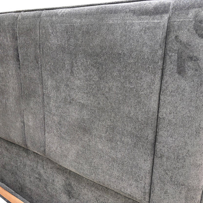 ‘Pegasus’ Milan Thunder Floor Standing Headboard + Double Ottoman End Lift Base - King