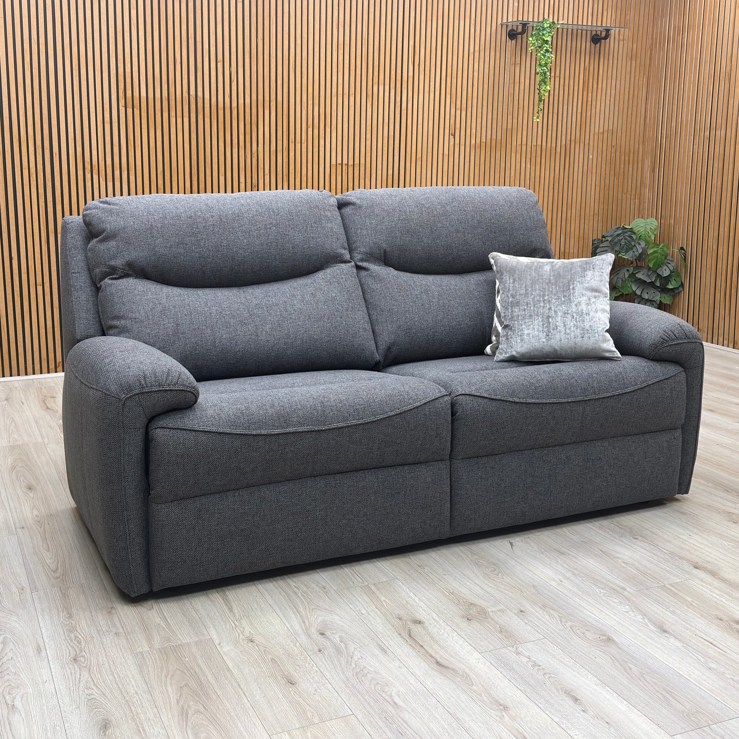G Plan ‘Amesbury’ A943 Roche Slate Grey Fabric 3 Seater Sofa