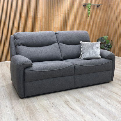 G Plan ‘Amesbury’ A943 Roche Slate Grey Fabric 3 Seater Sofa