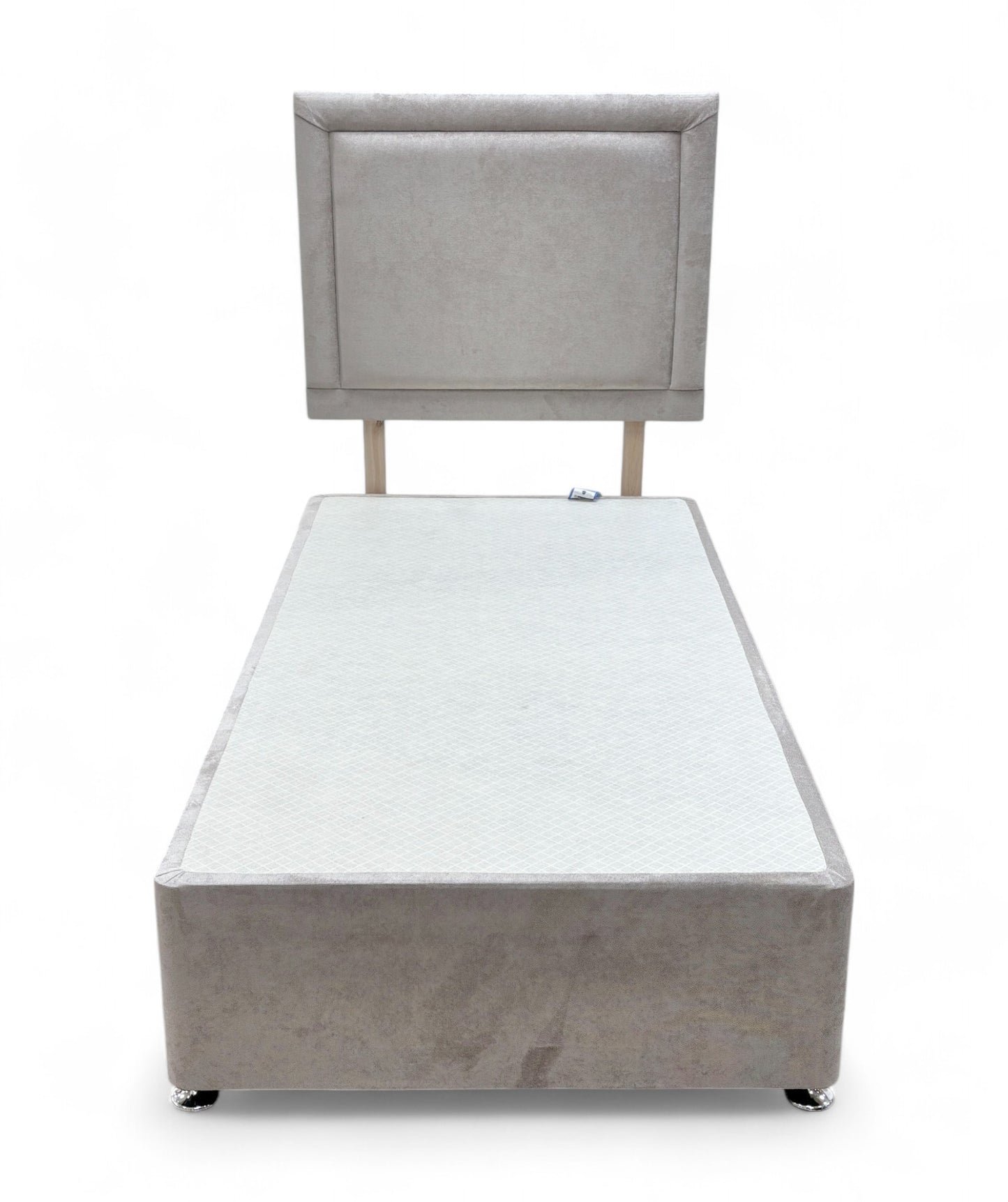 ‘Chaplin’ Verona Mushroom Fabric Single Bed