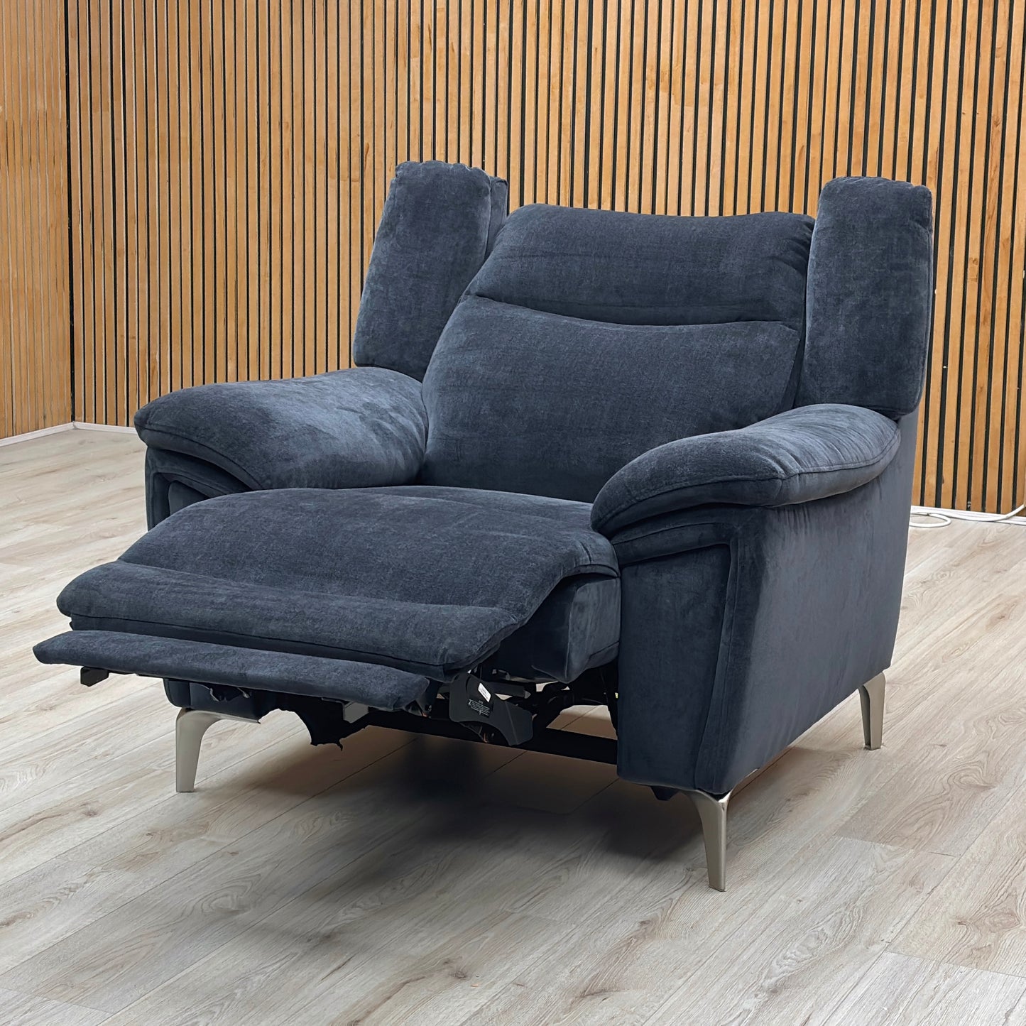 ‘Panache' Manhattan Indigo 58009 Fabric Power Recliner Chair