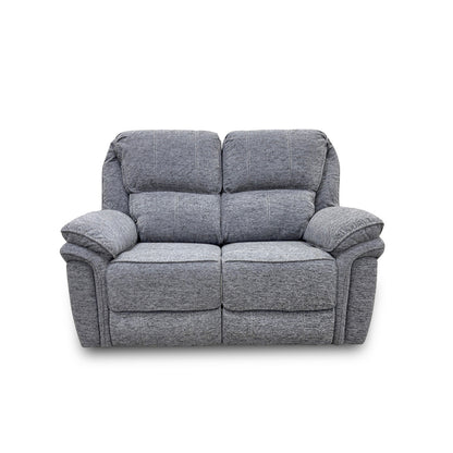 ‘Belmont’ Grey Fabric Manual Recliner 2 Seater Sofa